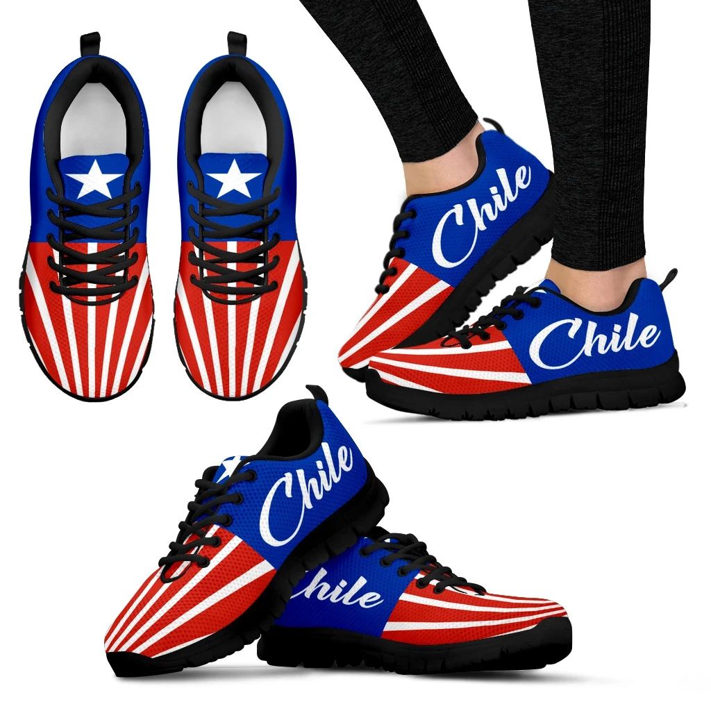 Chile Flag Sunshine Sneakers RLT7 - Wonder Print Shop