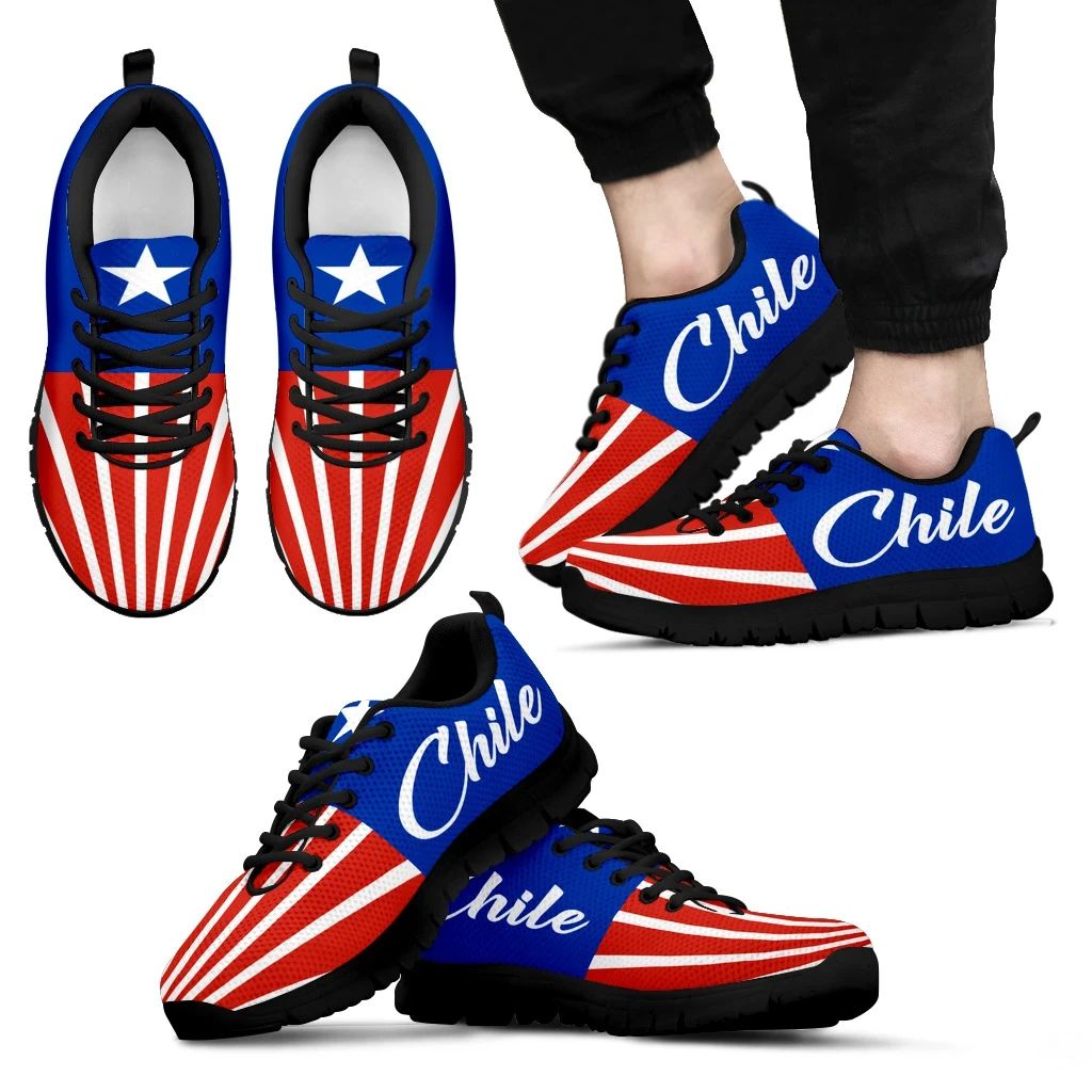Chile Flag Sunshine Sneakers RLT7 - Wonder Print Shop