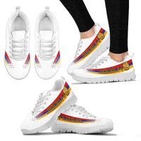 Armenia Heartbeat Sneakers - White Color RLT8 - Wonder Print Shop