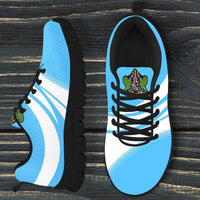 Saint Lucia Coat Of Arms Sneakers Cricket RLT6 - Wonder Print Shop