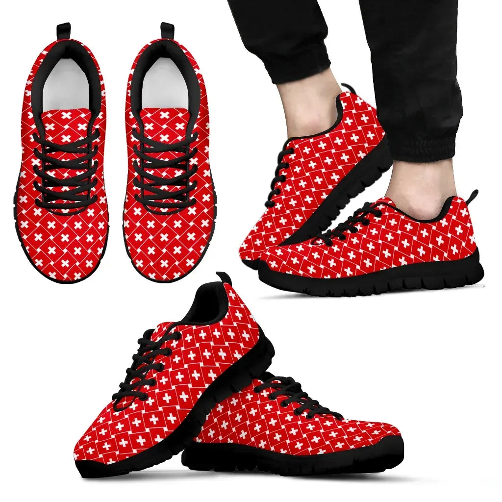 Switzerland Sneakers Flag Seamless RLT13 - Wonder Print Shop