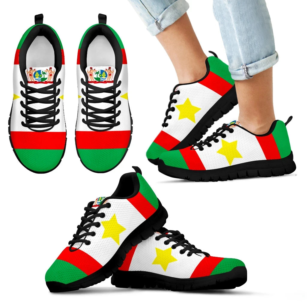 Suriname Shoes Suriname Flag Snaeker RLT7 - Wonder Print Shop