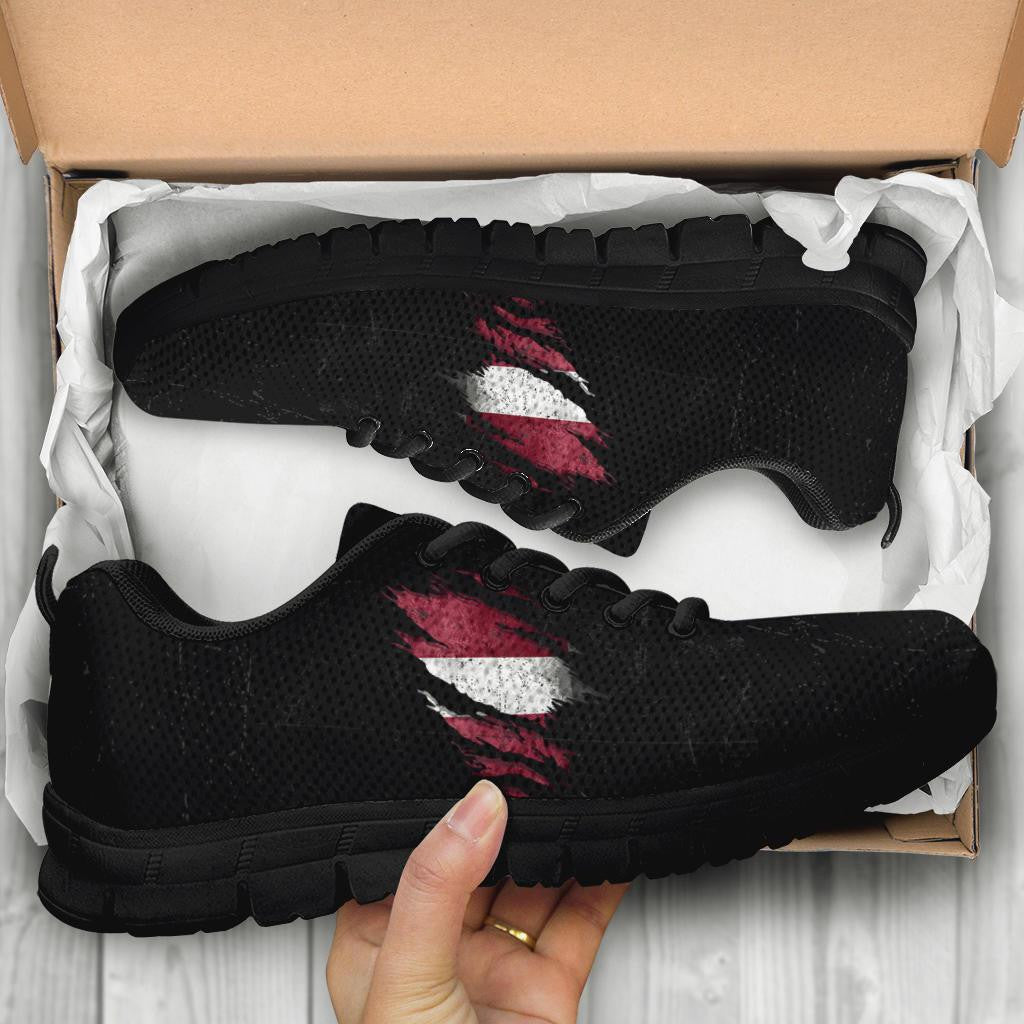 Latvia In Me Sneakers - Special Grunge Style RLT6 - Wonder Print Shop