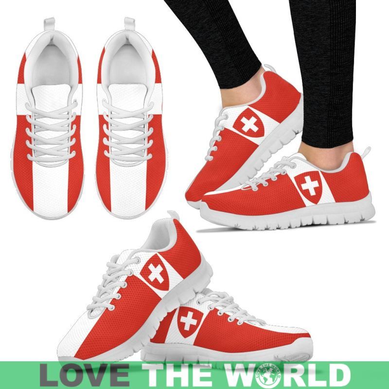Switzerland Flag and Coat Of Arms Men's / Women's Sneakers Shoes Nn9 RLT13 - Wonder Print Shop