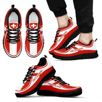 Switzerland Flag Color Sneakers RLT13 - Wonder Print Shop