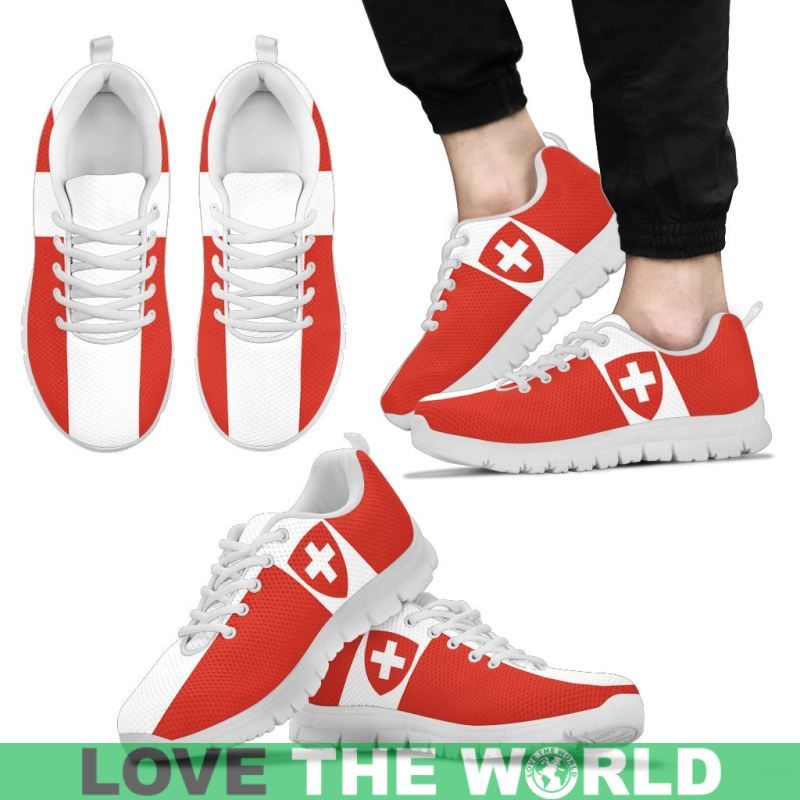 Switzerland Flag and Coat Of Arms Men's / Women's Sneakers Shoes Nn9 RLT13 - Wonder Print Shop