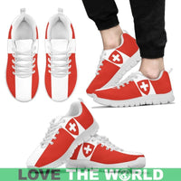Switzerland Flag and Coat Of Arms Men's / Women's Sneakers Shoes Nn9 RLT13 - Wonder Print Shop