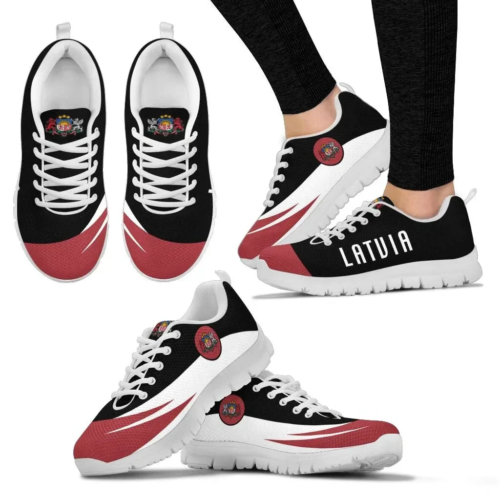 Latvia Sneakers - Flag Wave Style RLT6 - Wonder Print Shop