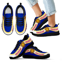 Uruguay Coat Of Arms Sneakers Line Style RLT6 - Wonder Print Shop