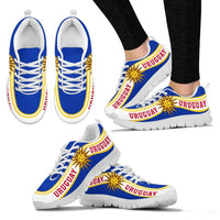 Uruguay Coat Of Arms Sneakers Line Style RLT6 - Wonder Print Shop