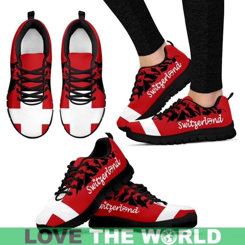 Switzerland Swiss Alps Men's / Women's Sneakers Shoes RLT13 - Wonder Print Shop