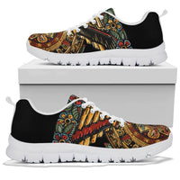 Mexico Aztec Sneakers The Ancient Aztec Calendar 02 RLT13 - Wonder Print Shop
