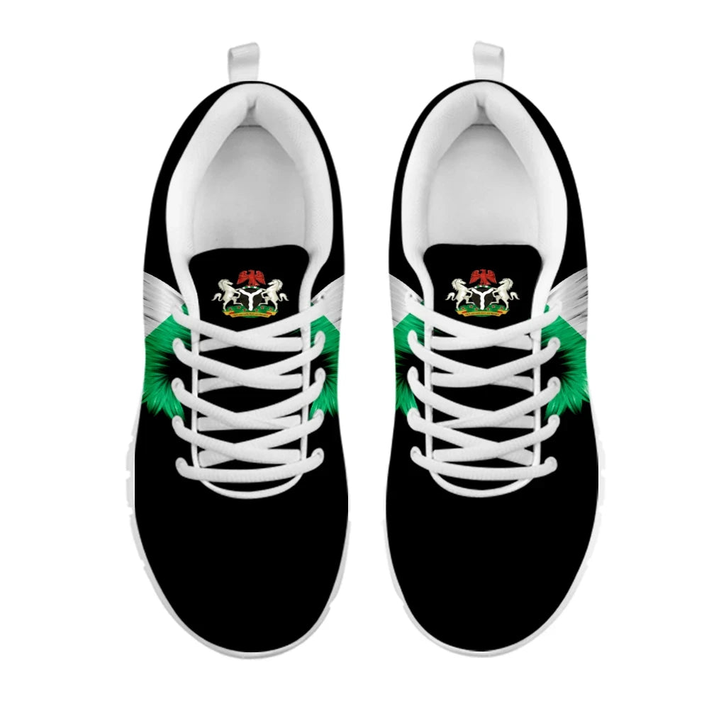 Nigeria Wings Sneakers Black Edition RLT8 - Wonder Print Shop