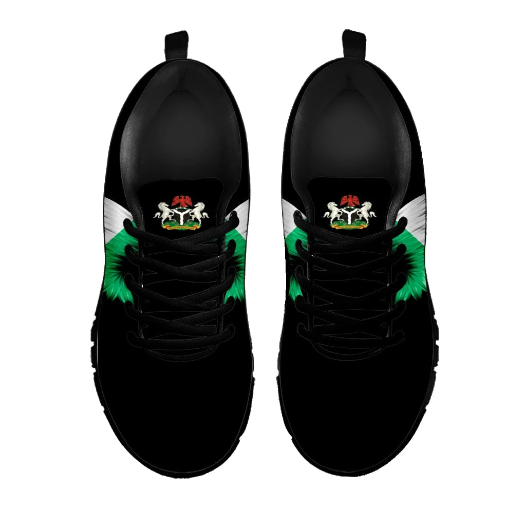 Nigeria Wings Sneakers Black Edition RLT8 - Wonder Print Shop