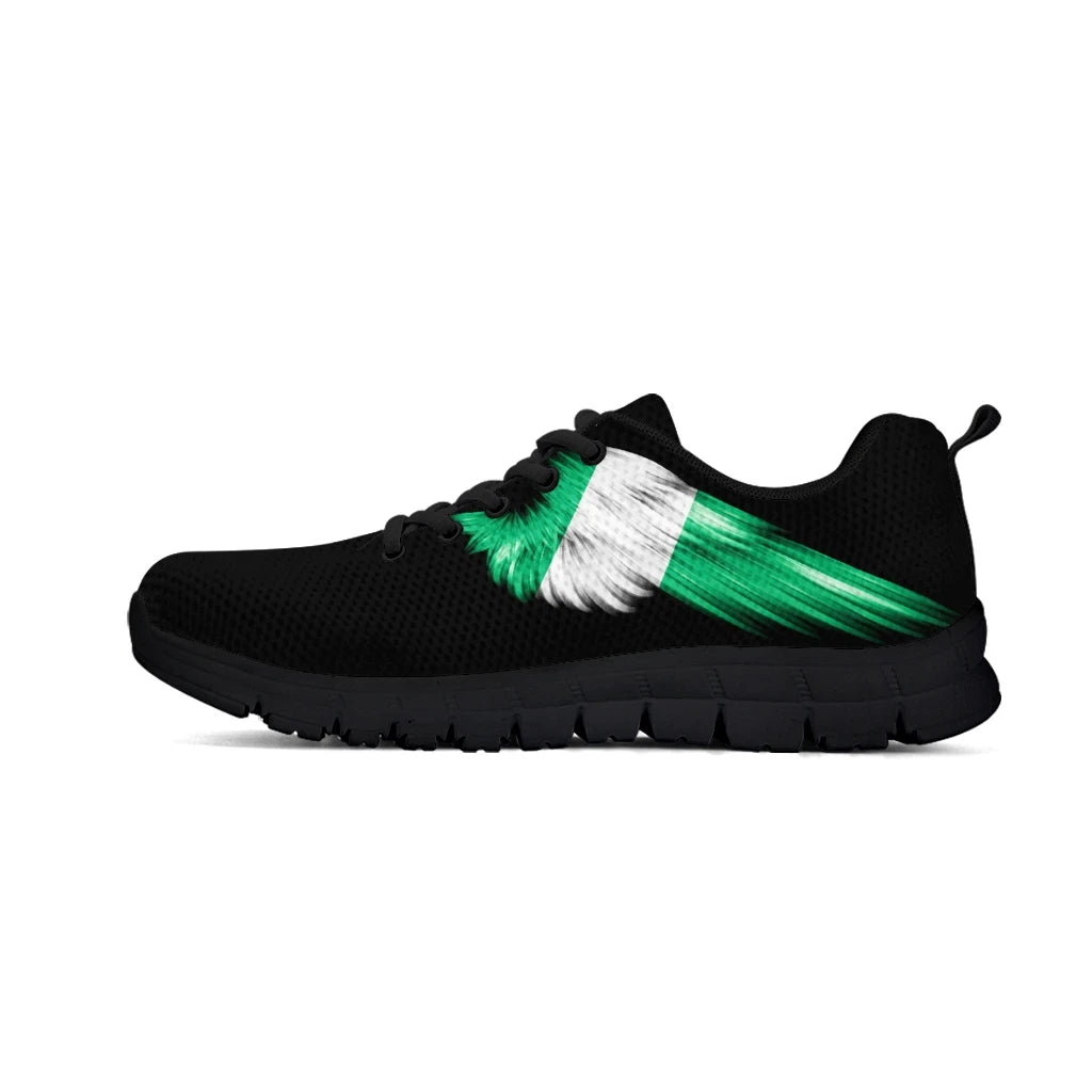Nigeria Wings Sneakers Black Edition RLT8 - Wonder Print Shop