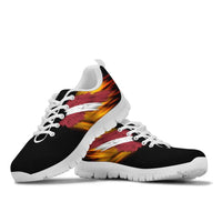 Latvia Sneakers - Fire Wings and Flag8 RLT6 - Wonder Print Shop