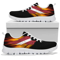 Latvia Sneakers - Fire Wings and Flag8 RLT6 - Wonder Print Shop