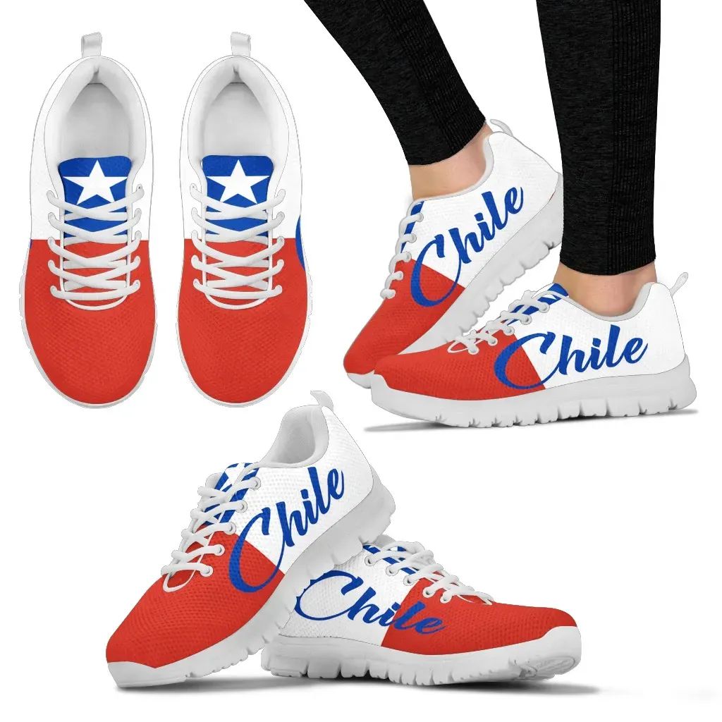 Chile Flag Sneakers RLT7 - Wonder Print Shop
