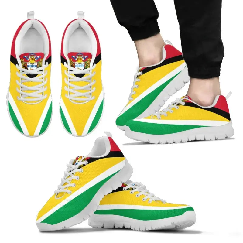 Guyana Shoes - Guyana Flag Sneakers RLT8 - Wonder Print Shop