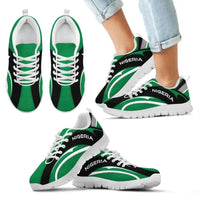 Nigeria Flag Sneakers Camber Style RLT8 - Wonder Print Shop