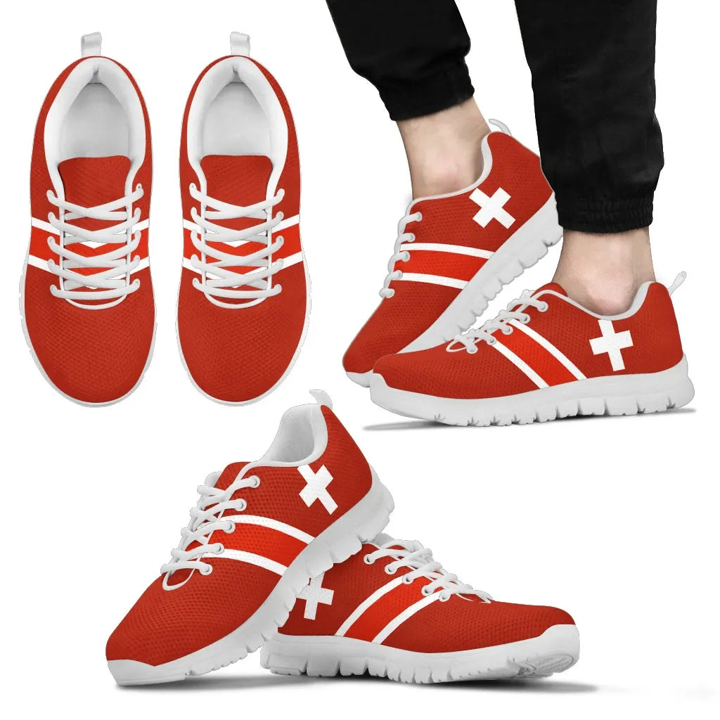 Switzerland Flag Sneakers 01 RLT13 - Wonder Print Shop