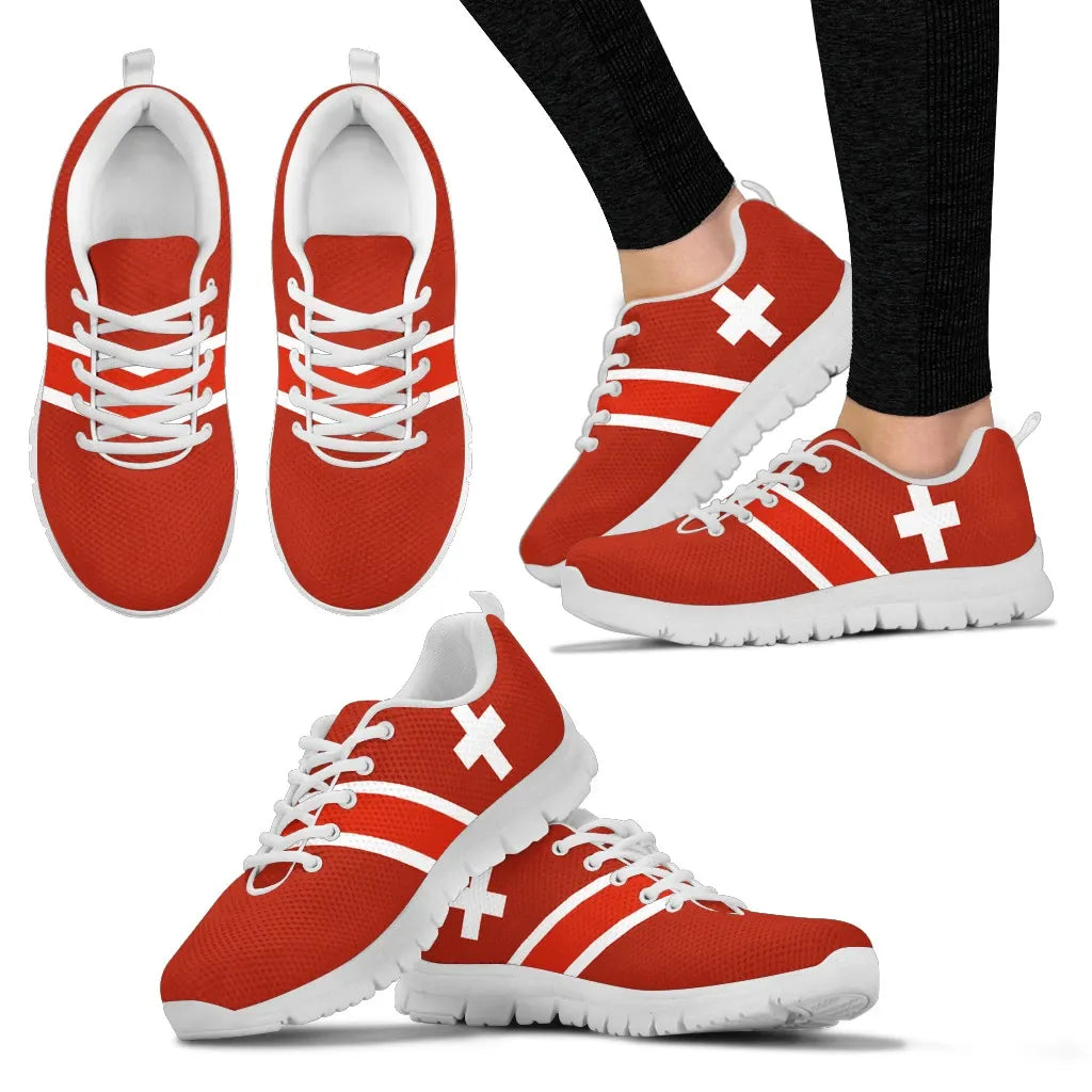 Switzerland Flag Sneakers 01 RLT13 - Wonder Print Shop