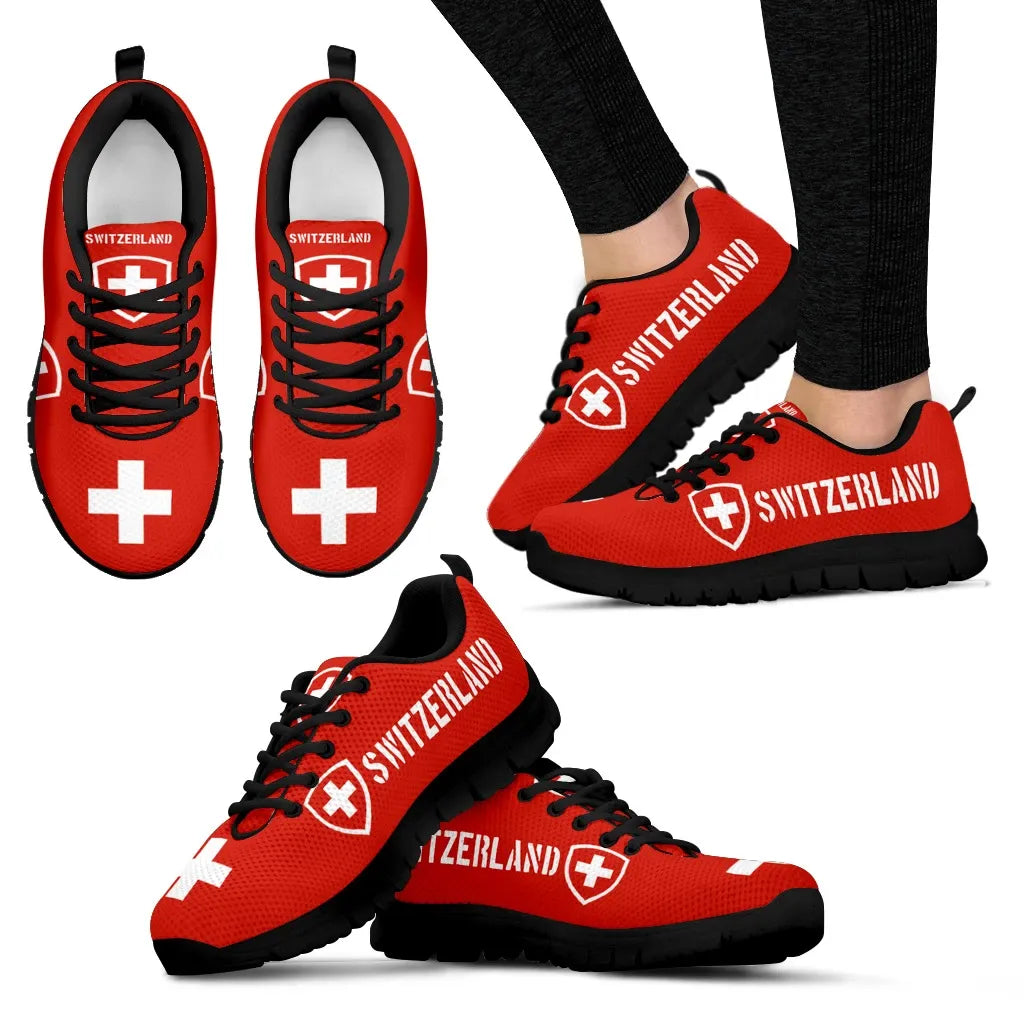 Switzerland Sneakers Swizerland Flag Sneakers/Shoes RLT13 - Wonder Print Shop