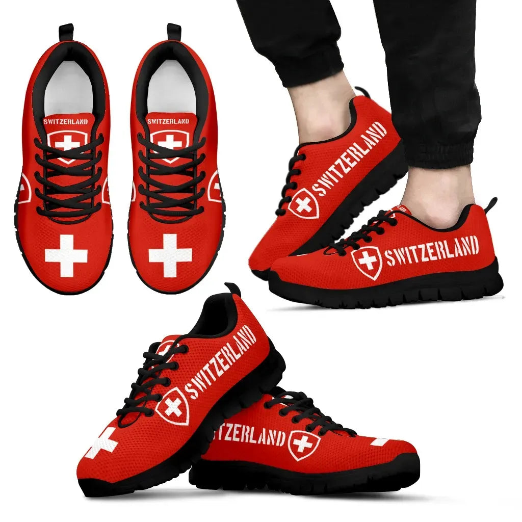 Switzerland Sneakers Swizerland Flag Sneakers/Shoes RLT13 - Wonder Print Shop