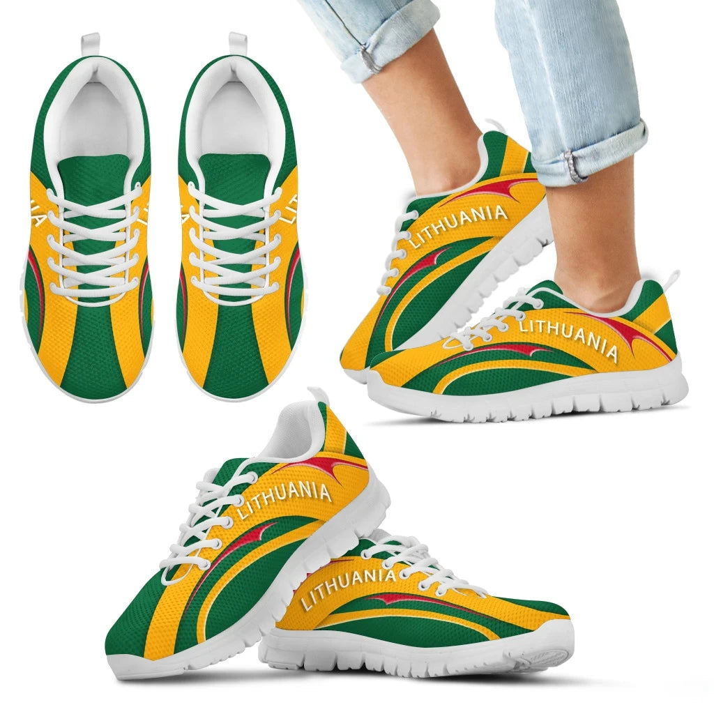 Lithuania Flag Sneakers - Camber Style RLT6 - Wonder Print Shop