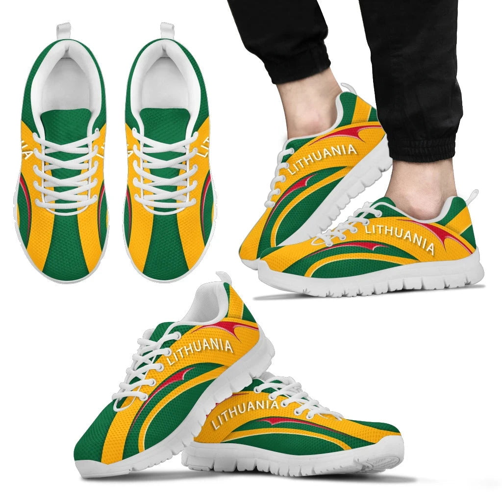 Lithuania Flag Sneakers - Camber Style RLT6 - Wonder Print Shop