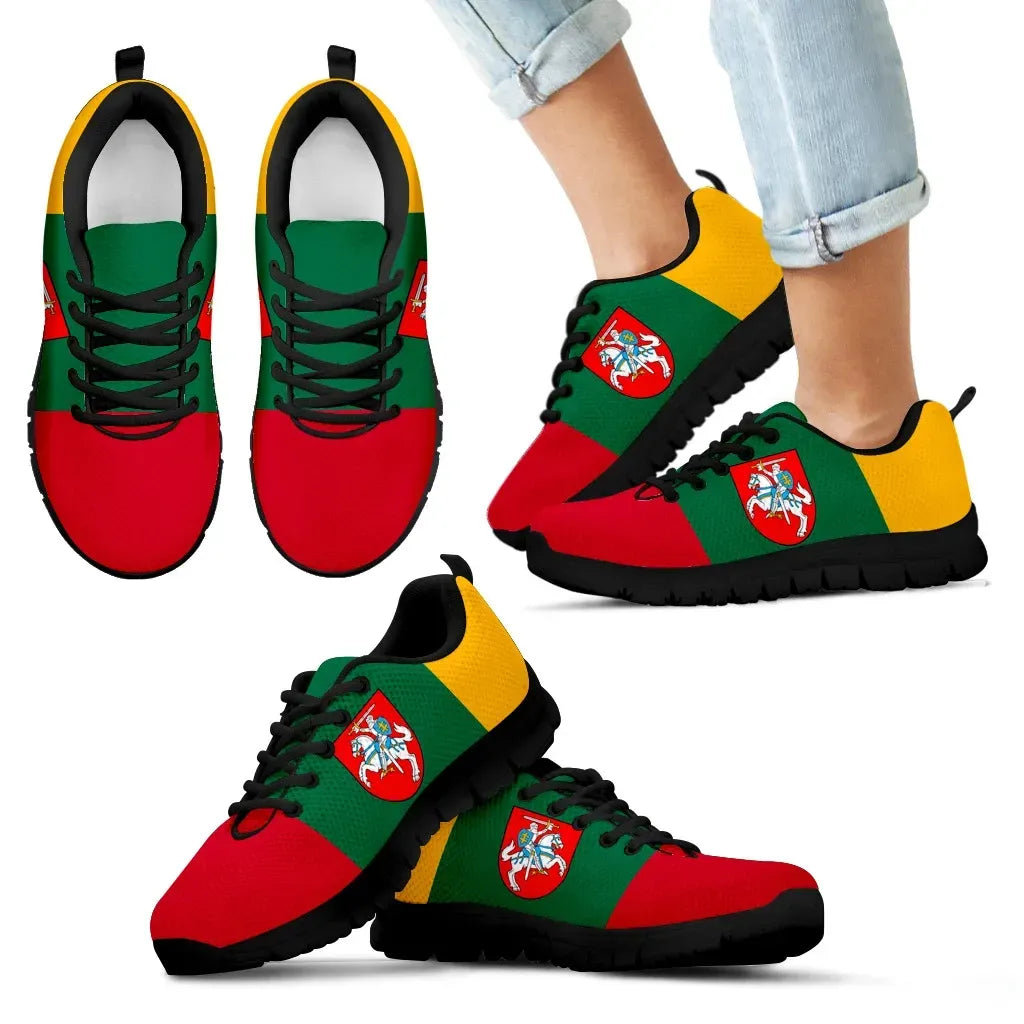 Lithuania - Lietuva Flag Men's/Women's/Kid's Sneakers Shoes RLT6 - Wonder Print Shop