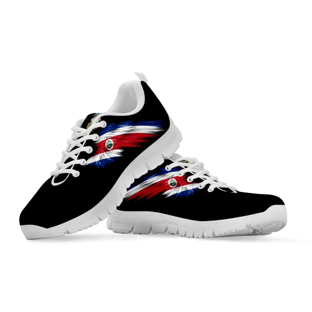 Costa Rica Wings Sneakers Black Edition RLT13 - Wonder Print Shop