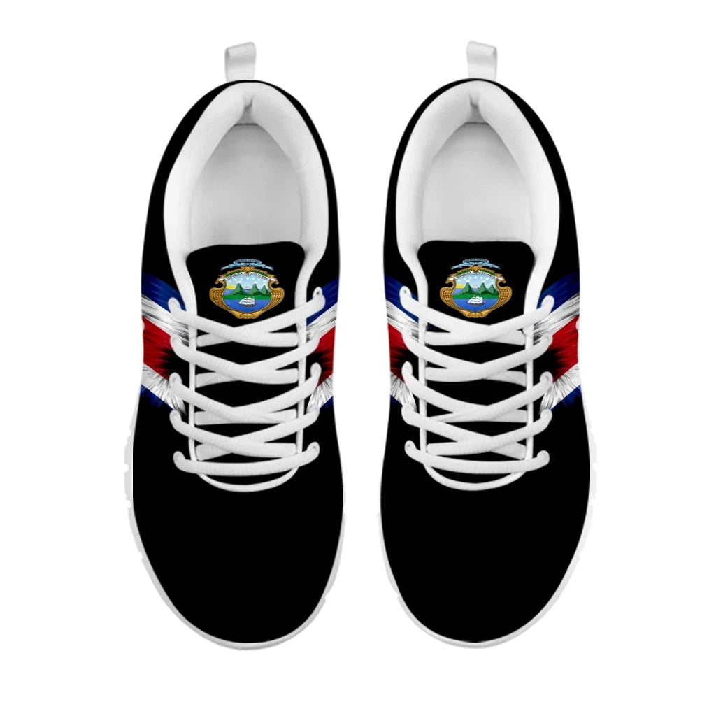 Costa Rica Wings Sneakers Black Edition RLT13 - Wonder Print Shop