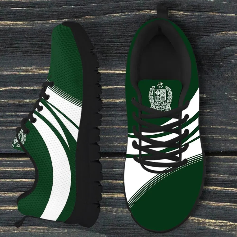 Pakistan Coat Of Arms Sneakers Cricket RLT13 - Wonder Print Shop