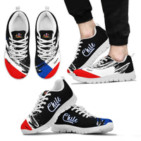 Chile Flag Sneakers - Art Style RLT7 - Wonder Print Shop