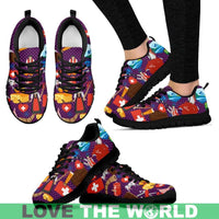 Switzerland Icons Pattern Sneakers RLT13 - Wonder Print Shop