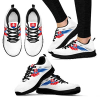 Slovakia Mens / Womens / Kids Black and White Sneakers RLT13 - Wonder Print Shop
