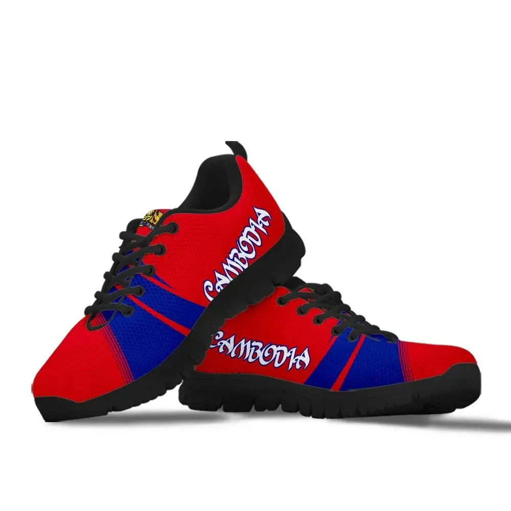 Cambodia Coat Of Arms Sneaker Cricket RLT7 - Wonder Print Shop