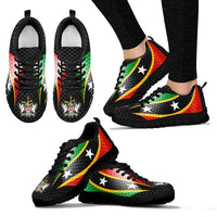 Saint Kitts and Nevis Sneakers Saint Kitts and Nevis Flag Ver 01 RLT6 - Wonder Print Shop