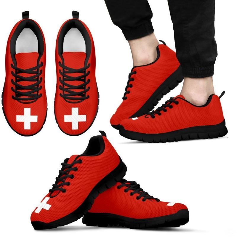 Switzerland Flag Sneakers RLT13 - Wonder Print Shop