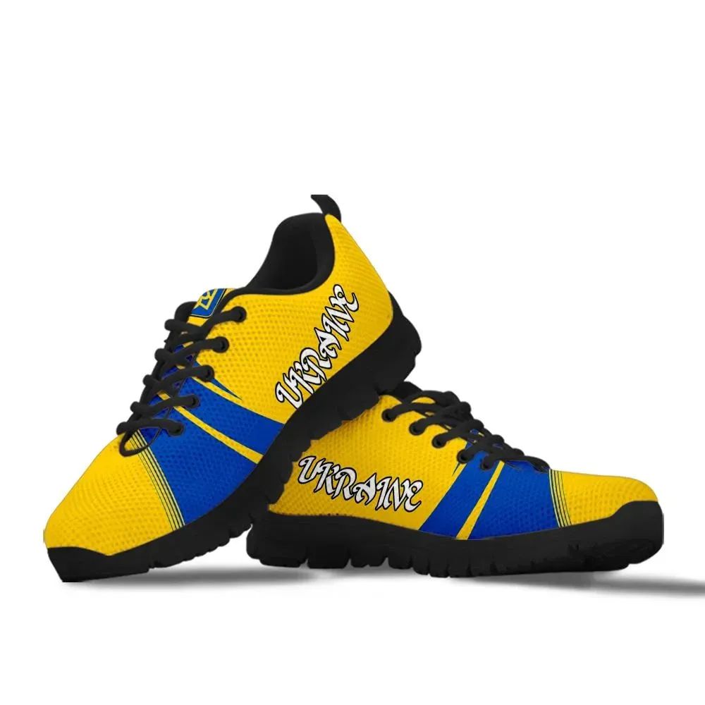 Ukraine Coat Of Arms Sneakers Cricket RLT7 - Wonder Print Shop