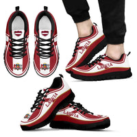 Latvia Flag Color Sneakers RLT6 - Wonder Print Shop