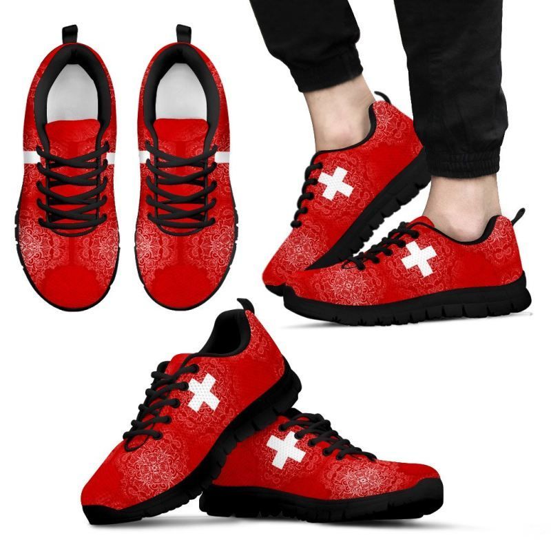 Switzerland Flag Sneakers RLT13 - Wonder Print Shop
