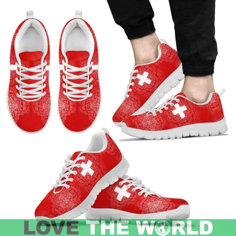 Switzerland Flag Sneakers RLT13 - Wonder Print Shop