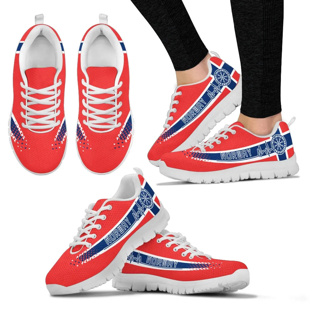 Norway Heartbeat Sneakers RLT7 - Wonder Print Shop