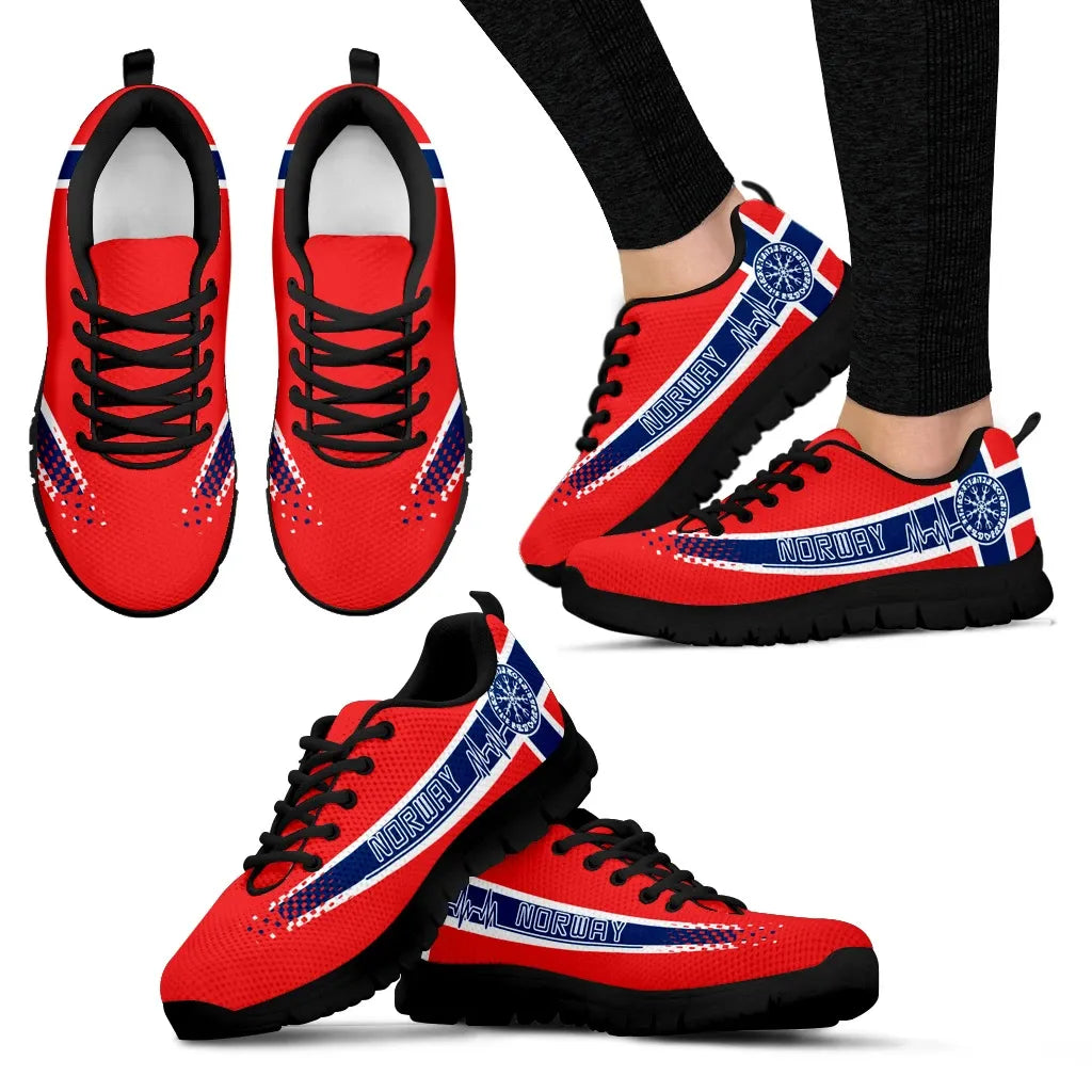 Norway Heartbeat Sneakers RLT7 - Wonder Print Shop