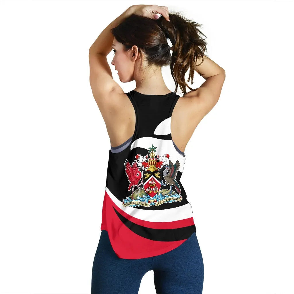 Trinidad and Tobago Women Racerback Tank Proud Version RLT6 - Wonder Print Shop