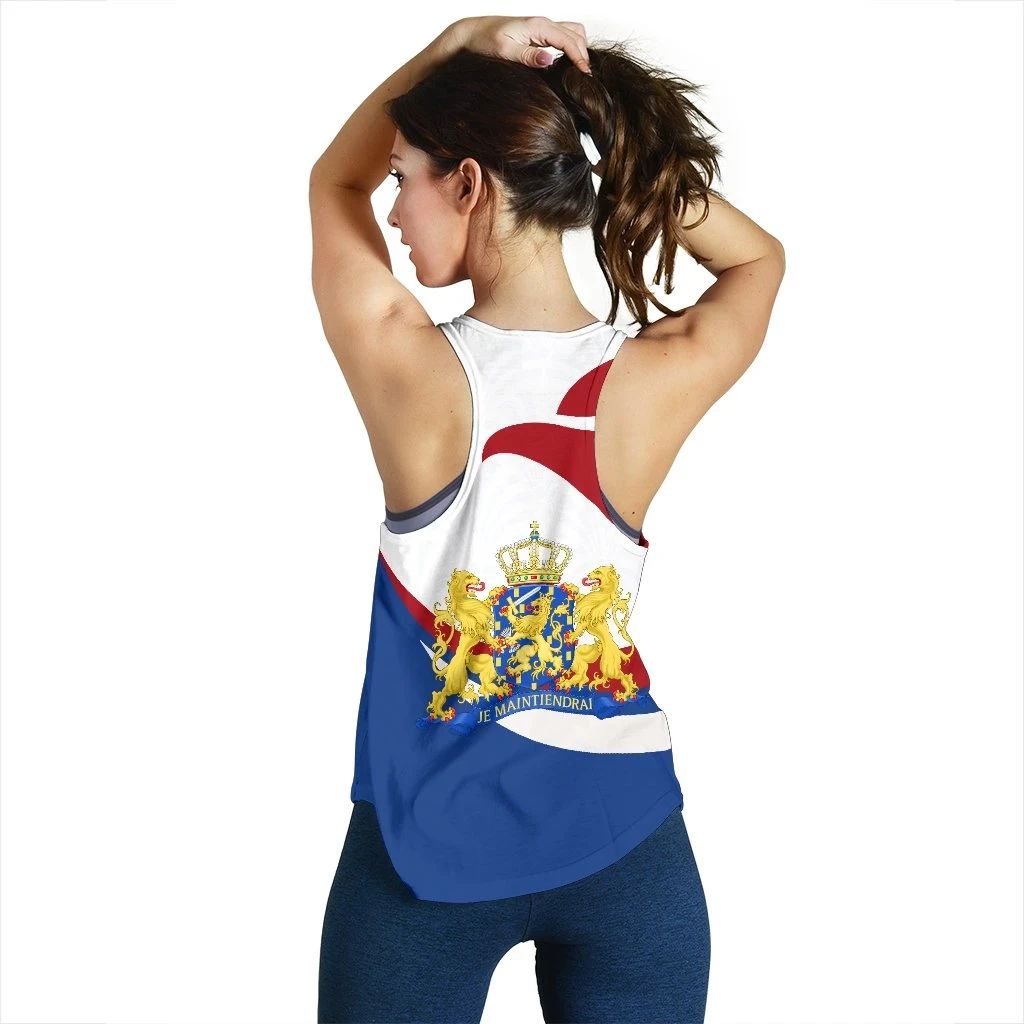 Netherlands Women Racerback Tank Proud Version RLT7 - Wonder Print Shop