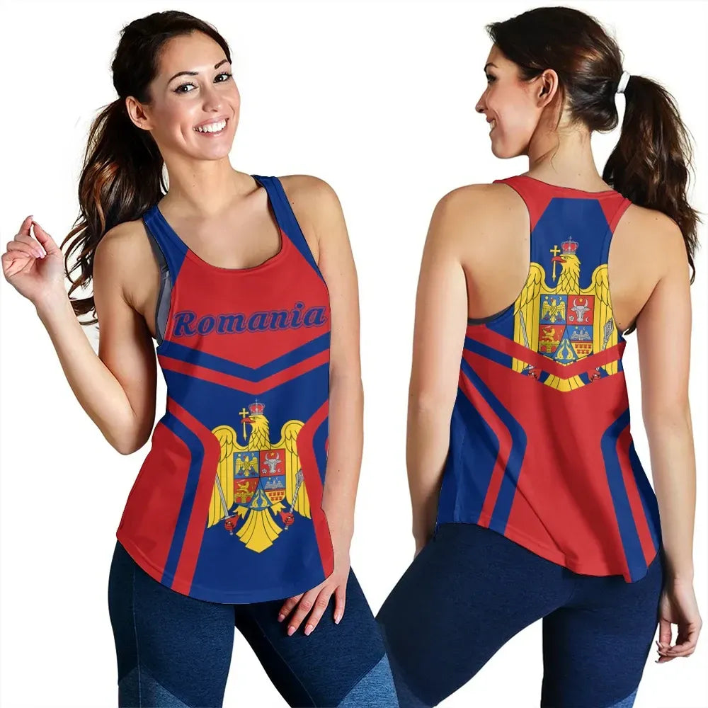 romania-coat-of-arms-women-racerback-tank-my-style