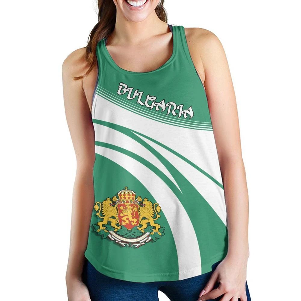 Bulgaria Coat Of Arms Women Tanktop Cricket RLT7 - Wonder Print Shop